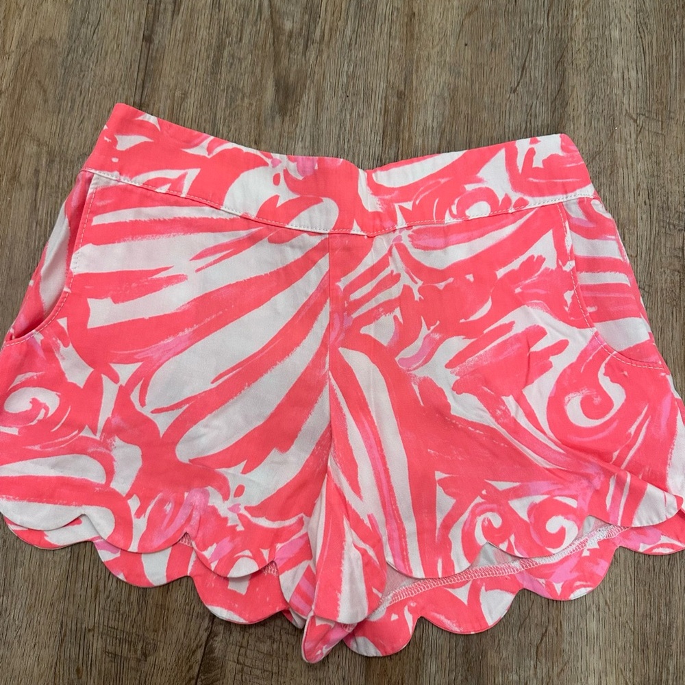 Lilly Pulitzer Pink and White Patterned Shorts